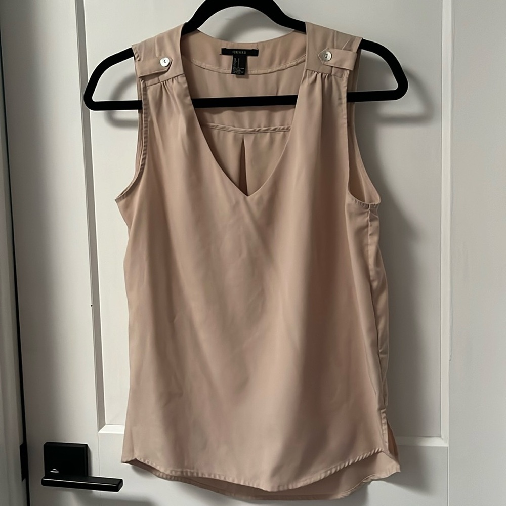 Forever 21 Dusty Rose Sleeveless Blouse